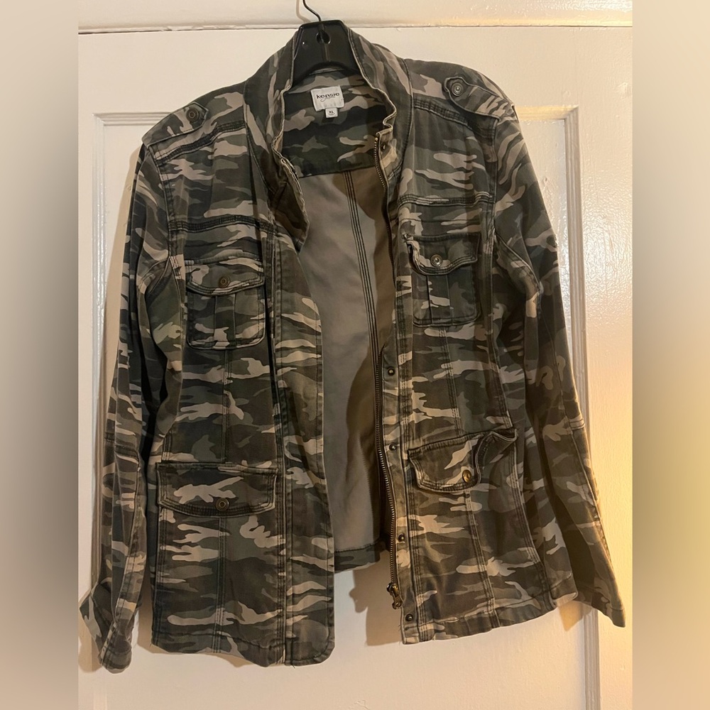 Kensie Camouflage Utility Jacket